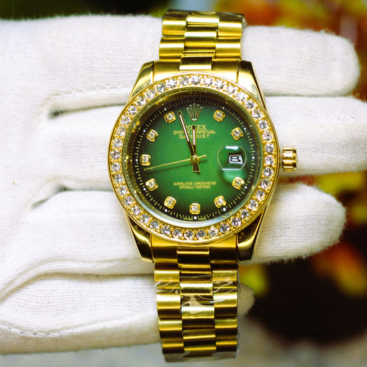 Diamond Studded With Date (Green)