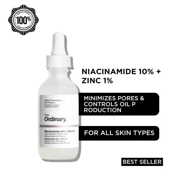 The Ordinary Serum Niacinamide 10% + Zinc 1% Original With Code Skin Care Proper Bazaar 